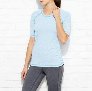 Lucy blue dashing stripes shirt